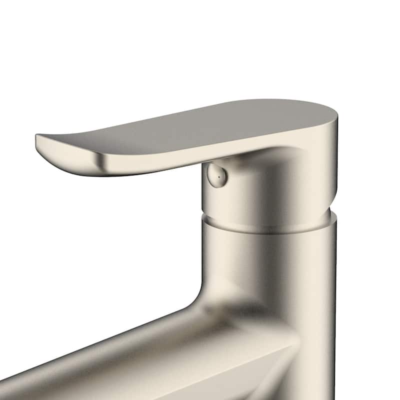 Single Handle Lavatory faucet in Brushed Nickel Finish