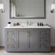 Option Dark Gray / White Quartz Top / Brushed Gold