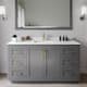 Option Dark Gray / White Quartz Top / Brushed Gold