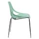 preview thumbnail 36 of 74, Asbury Stackable Dining Chair with Chrome Legs Side Chair with Modern Cut-Out Design Backrest