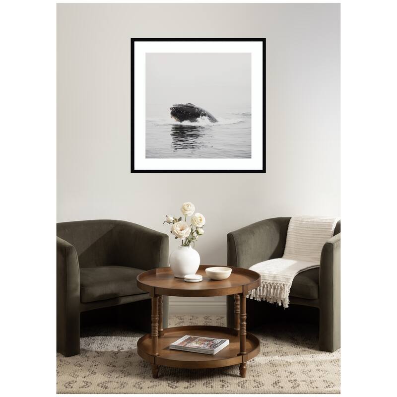 Kate and Laurel Humpback Whale No. 4 by Laura Evans Framed Wall Art Print