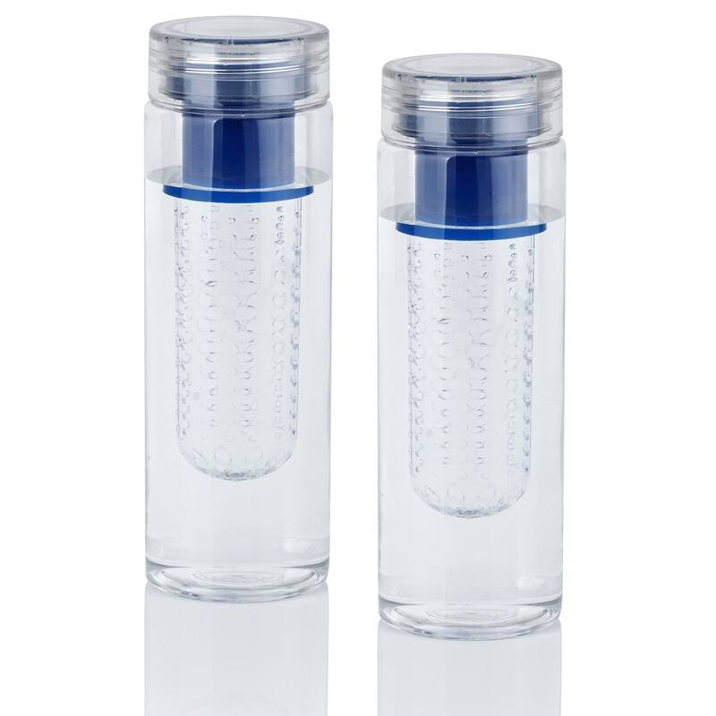 InFuzeH20 Fruit-Infuser Water Bottle, 2-pack - Blue