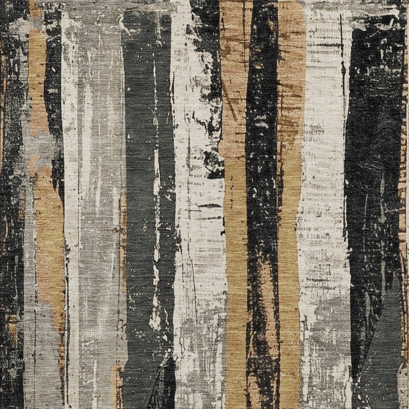 HomeRoots Striped Transitional Rectangle Outdoor Rug