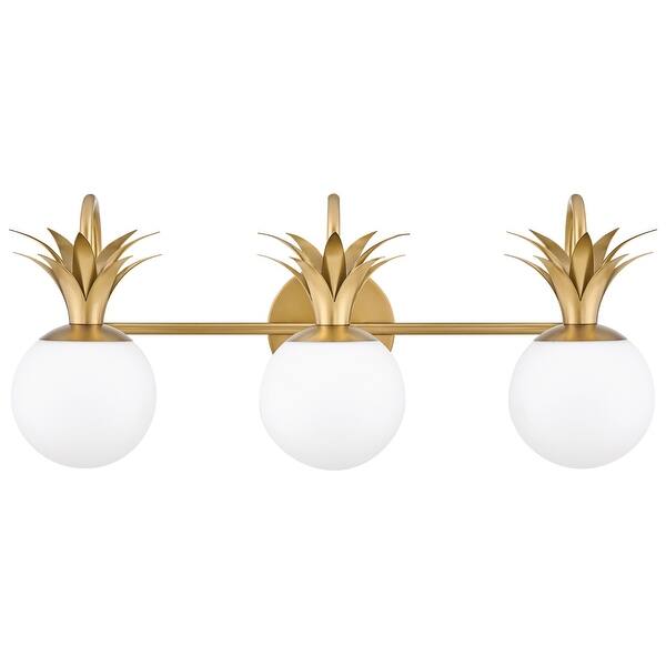 slide 1 of 1, Hinkley Lighting Palma 3 Light 24" Wide 15 Watt Bathroom Vanity Light Heritage Brass