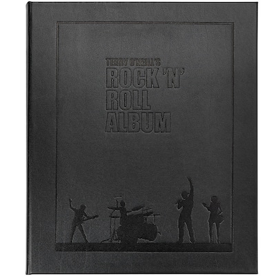 Graphic Image Terry O'Neill's Rock N'Roll Album Coffee Table Book, Leather, Black