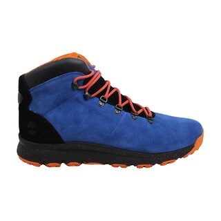 blue and brown timberland boots