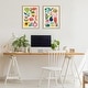 preview thumbnail 2 of 9, Kate and Laurel Sylvie Modern Fruits and Modern Veggies Framed Canvas Art Set by Rachel Lee of My Dream Wall