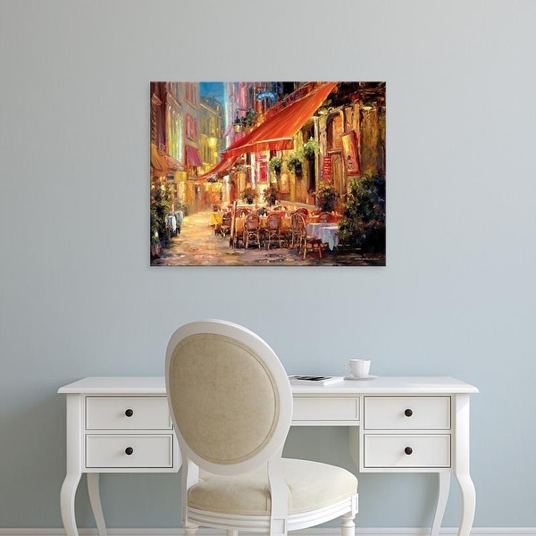Easy Art Prints Haixia Liu's 'Café in Light' Premium Canvas Art