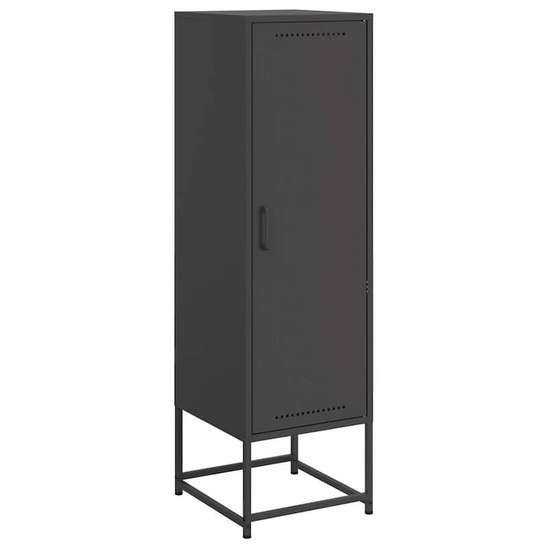 vidaXL Highboard Storage Side Cabinet Cupboard Living Room Furniture Steel - 15.4 x 14.2 x 48.4