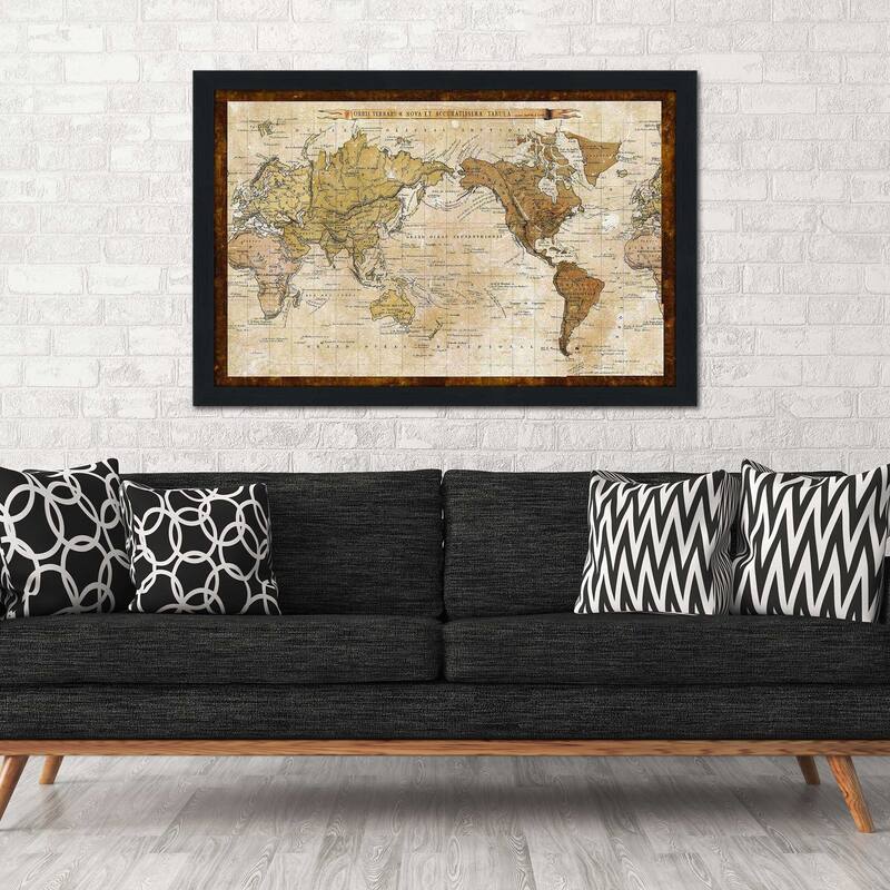 "Map of World (Horizontal)" Print on Acrylic