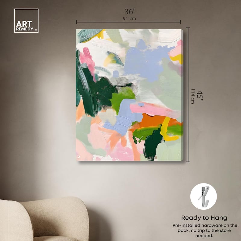 Color Palette Poetry Canvas by Art Remedy, Gallery Wrapped