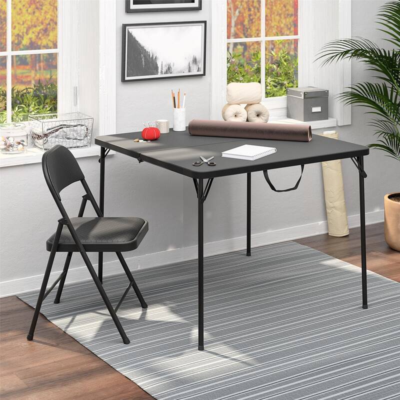 COSCO SmartFold Fabric Folding Chair, 4-Pack