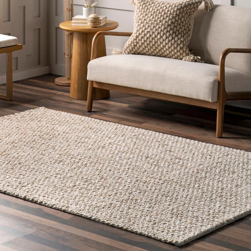 Nuloom Enida Casual Farmhouse Wool Blend Area Rug