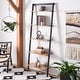 preview thumbnail 3 of 40, SAFAVIEH Cullyn 5-Tier Leaning Etagere Bookcase - 27.6" W x 14" L x 76" H Natural/Charcoal