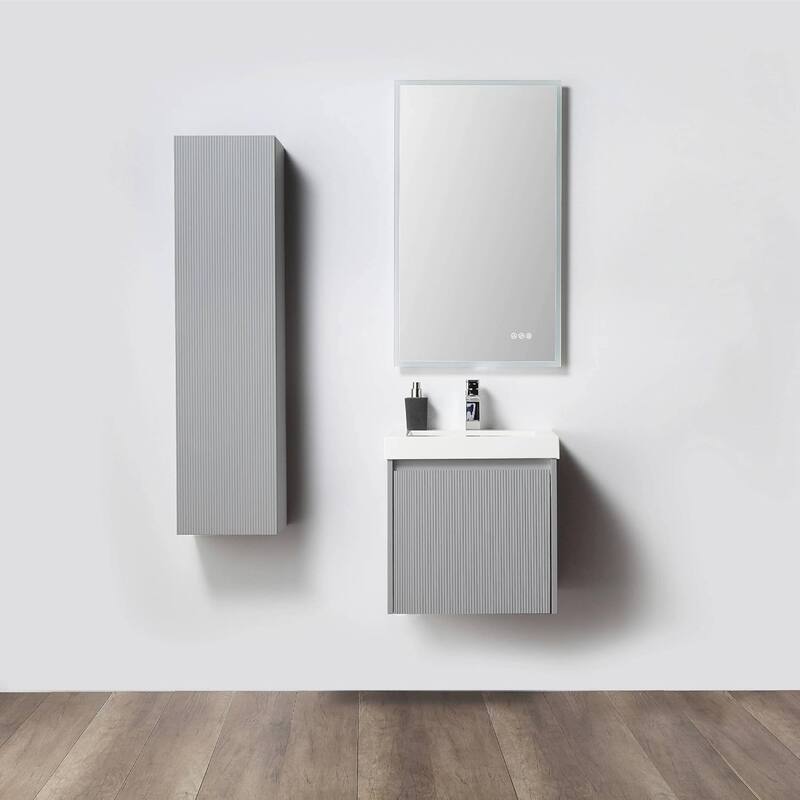 Blossom Positano 20" Floating Vanity with Sink & Side Cabinet