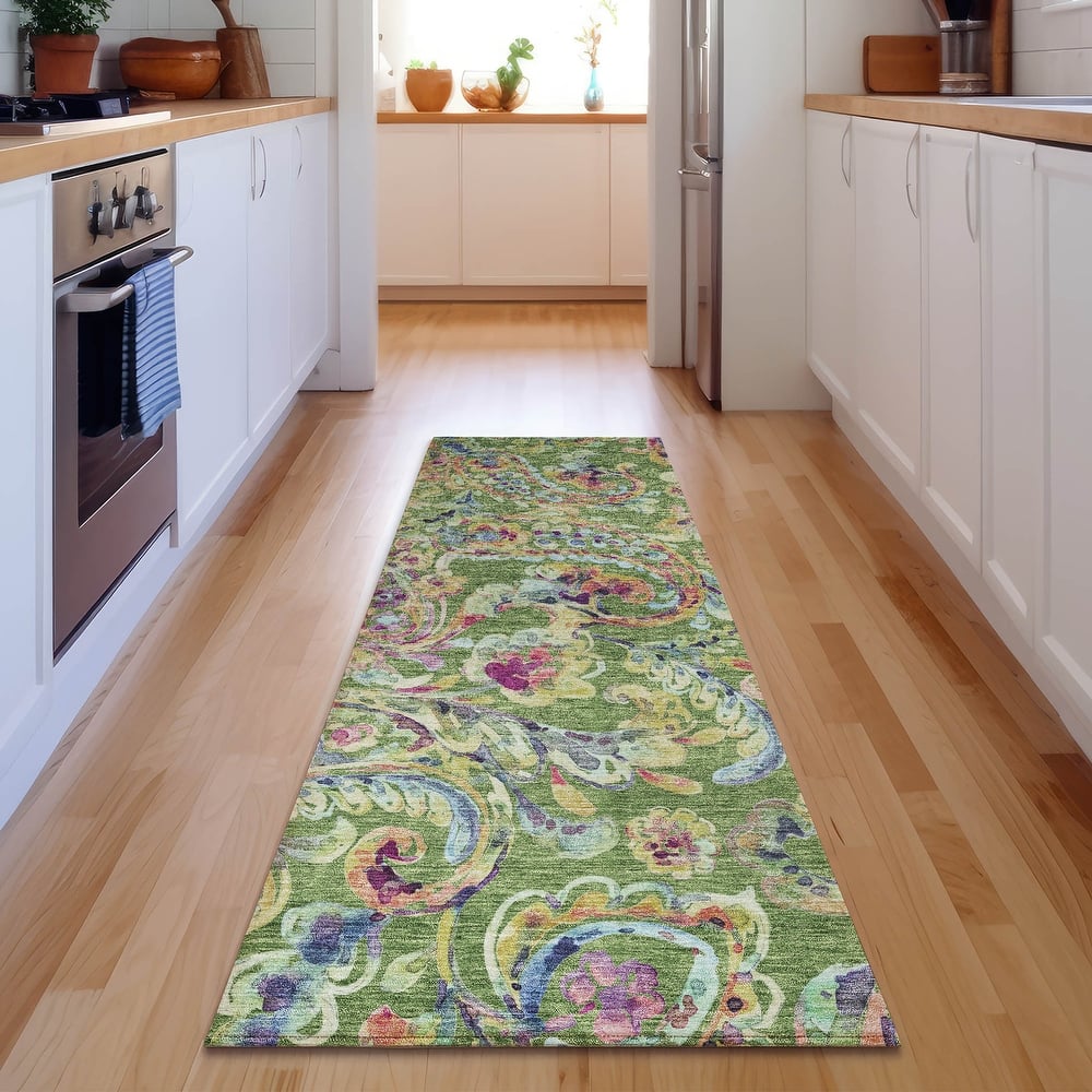 Premium Washable Super Soft Paisley Mayfield Rug
