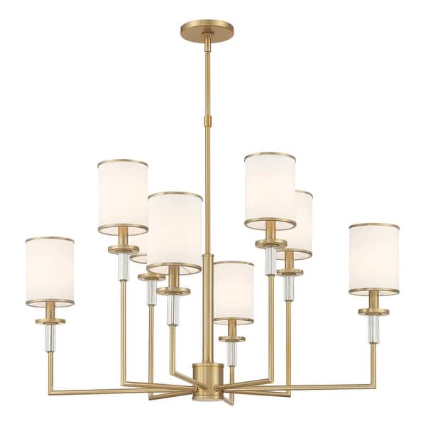 slide 2 of 5, Hatfield 8 Light Vibrant Gold Chandelier