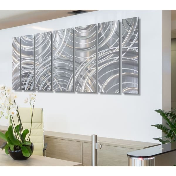 Shop Statements2000 Large Metal Wall Art Modern Abstract Silver