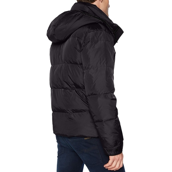 s13 men's quilted down jacket with hood