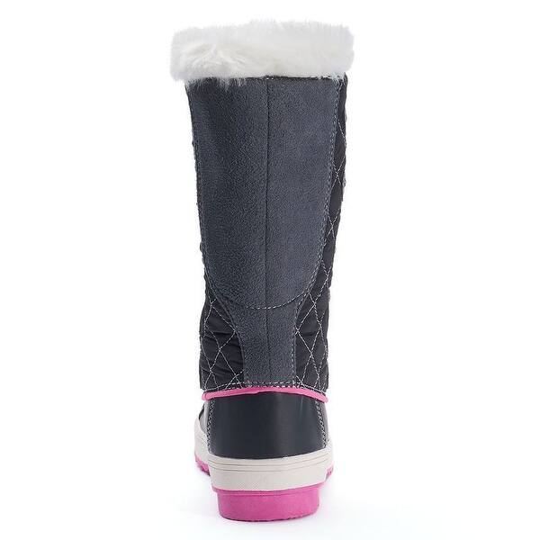Shop Totes Big Girls Winter Boots Suri Black Overstock 19447577