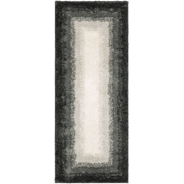 Mohawk Home Ombre Border Bath Rug - 2' 3" x 3' 9" - Pewter