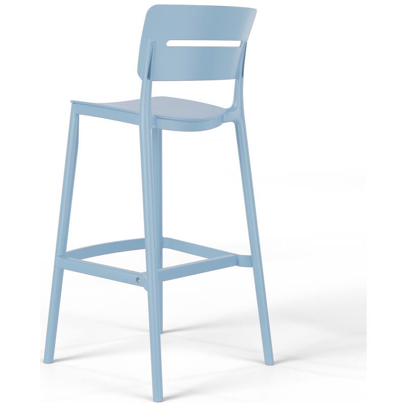 Frond and Form 29.5 Inch Outdoor Bar Stool (Set of 2)