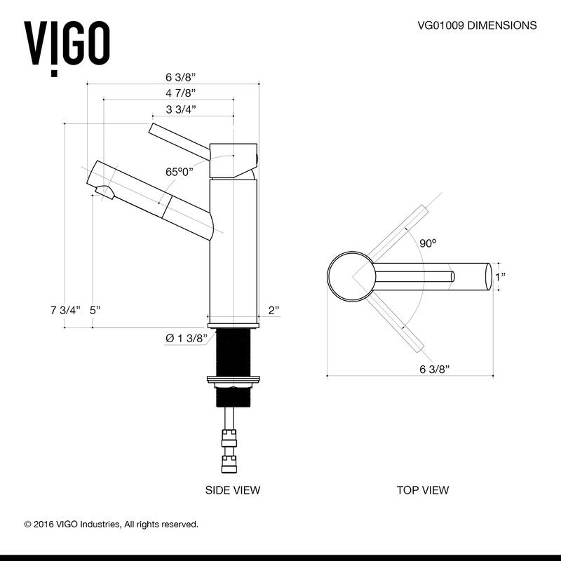 VIGO Noma Single Hole Bathroom Faucet