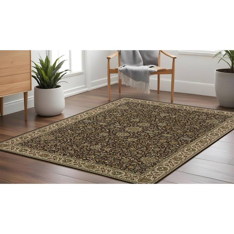 HomeRoots Oriental Traditional Runner Area Rug - 94.49 in. x 94.49 in.  x 0.43 in.
