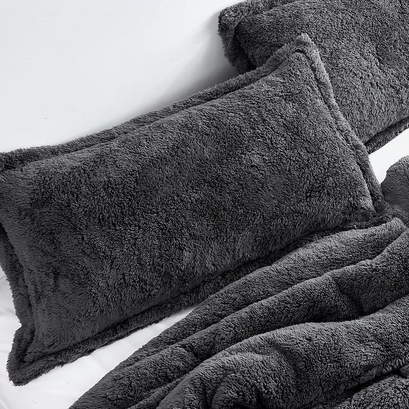 Coma Inducer® Pillow Sham - The Original Plush - Charcoal - Standard
