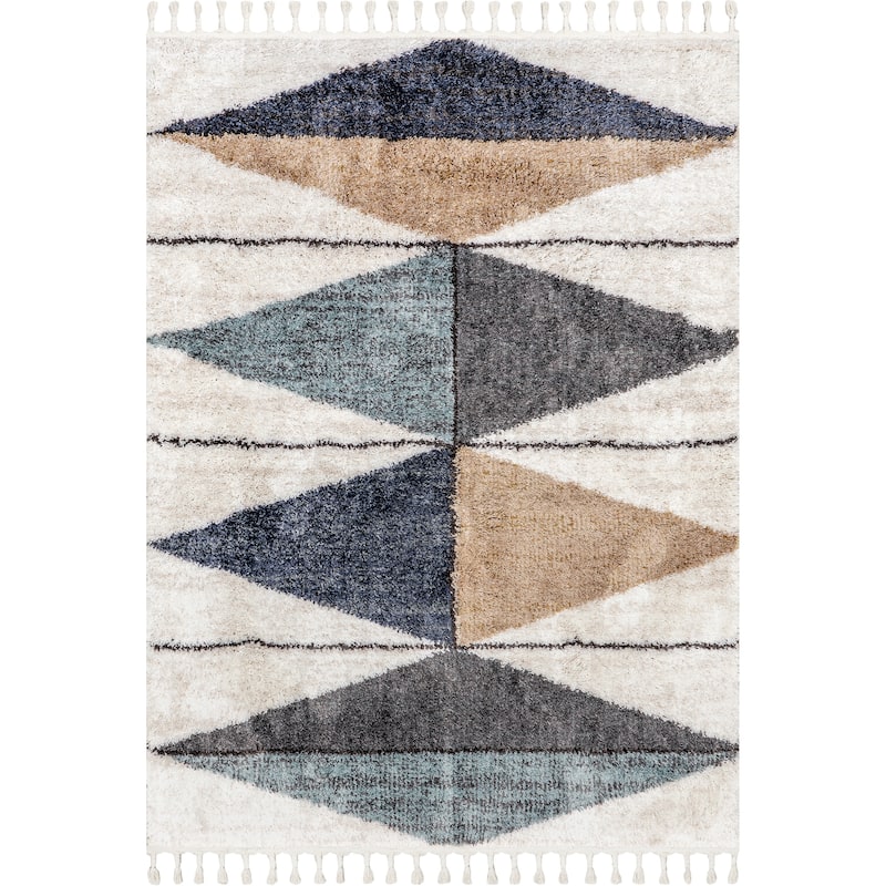 Nuloom Micah Diamond Shag Tassel Area Rug