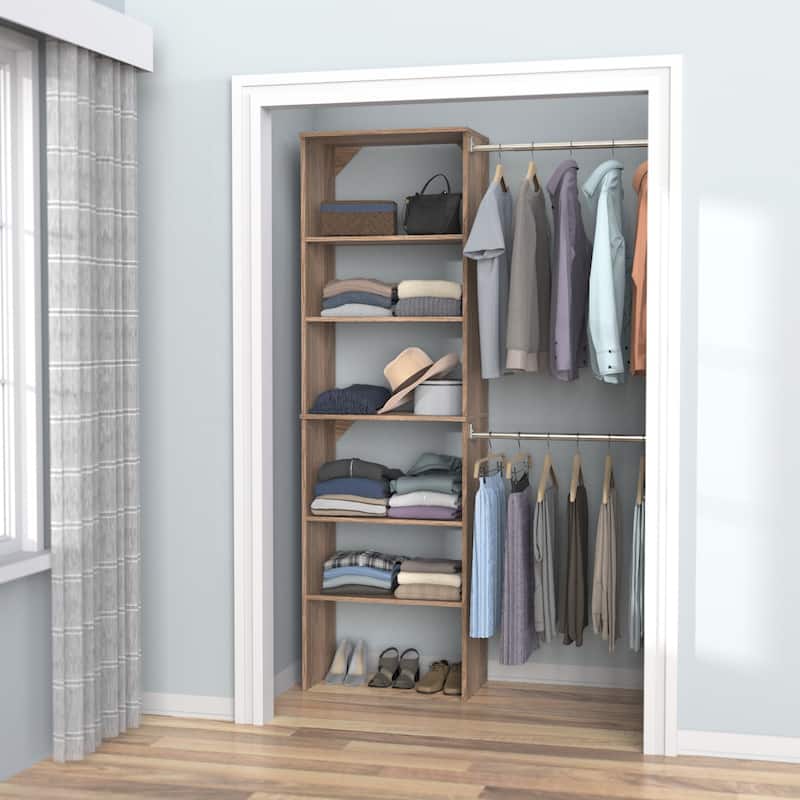ClosetMaid SuiteSymphony 25-inch Wide Starter Tower Closet Organizer