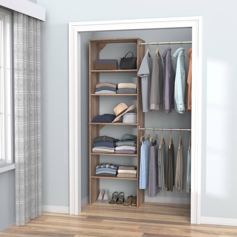 ClosetMaid SuiteSymphony 25-inch Wide Starter Tower Closet Organizer