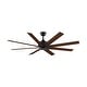 preview thumbnail 2 of 9, Fanimation Levon Custom Indoor/Outdoor Smart Ceiling Fan DC Motor with Remote - Dark Bronze