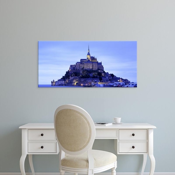 Easy Art Prints Panoramic Images's 'Mont St Michel Brittany France' Premium Canvas Art