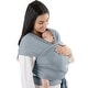 preview thumbnail 17 of 35, Baby Wrap Carrier, Soft & Secure Infant Wrap by Comfy Cubs Pacific Blue