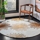 preview thumbnail 98 of 140, SAFAVIEH Handmade Soho Miyase Modern Burst New Zealand Wool Rug 6' x 6' Round - Light Blue/Multi