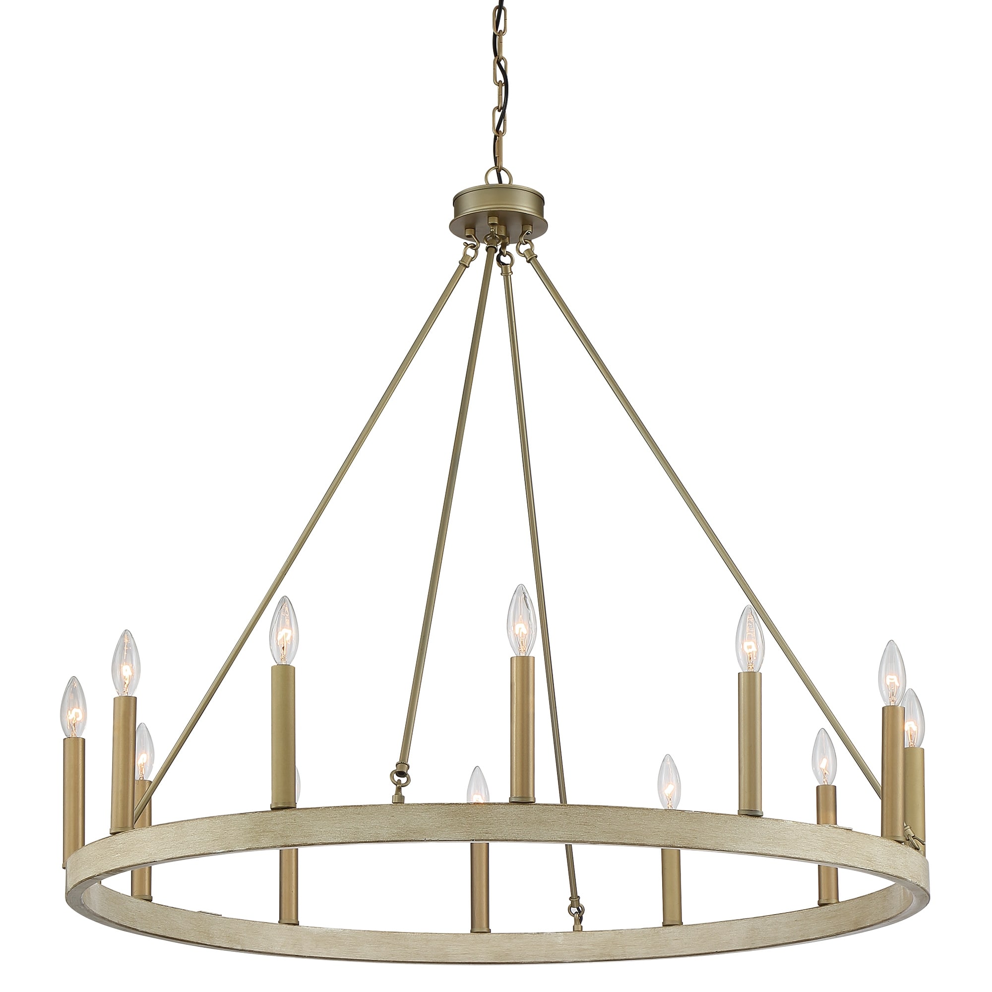 The Gray Barn Highclere 12 Light Wagon Wheel Chandelier On Sale Overstock 28487493