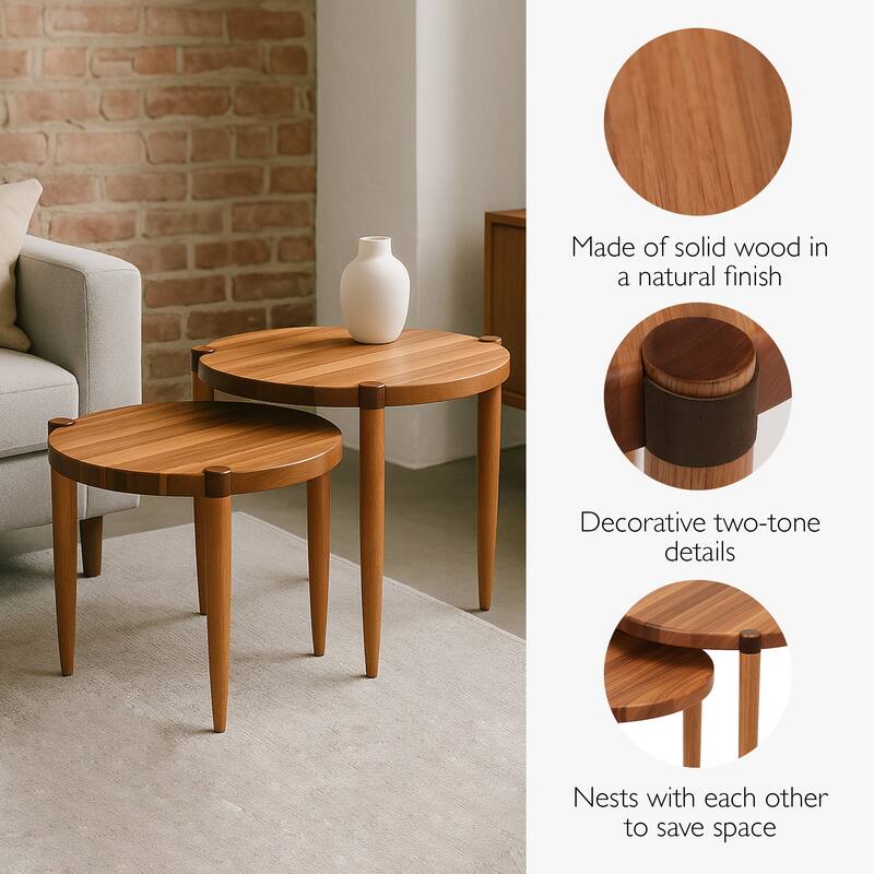 Leick Home 2-Pack Redonda Bay Side Tables