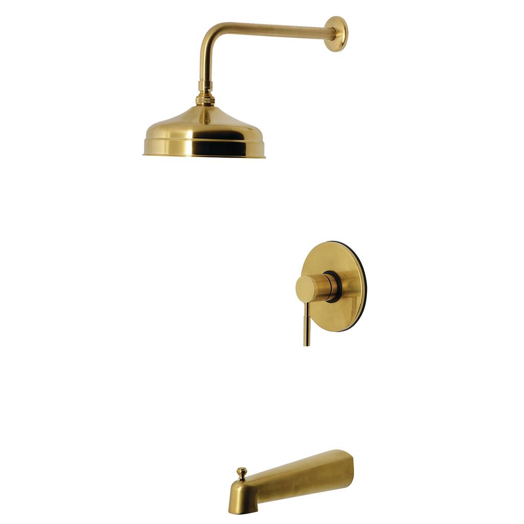 Kingston Brass KB633DL Concord Tub and Shower Trim Package with 1.8
