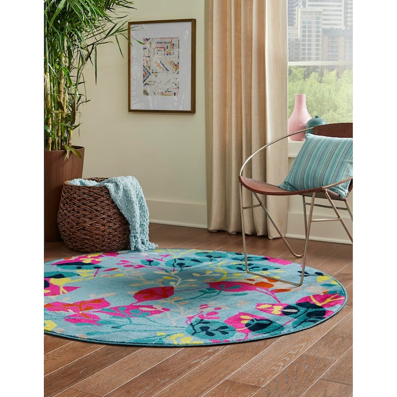 Contemporary Chorisia Collection Area Rug