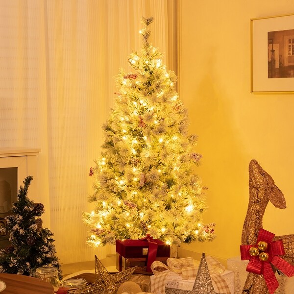 Amazon.com: Kadunmina 7ft Artificial Red Christmas Tree