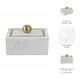 preview thumbnail 42 of 48, Marble Decorative Storage Box with Lid and Gold Accent Handle