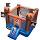 preview thumbnail 10 of 20, Pirate-Themed Inflatable Bounce Castle with Large Jumping Area