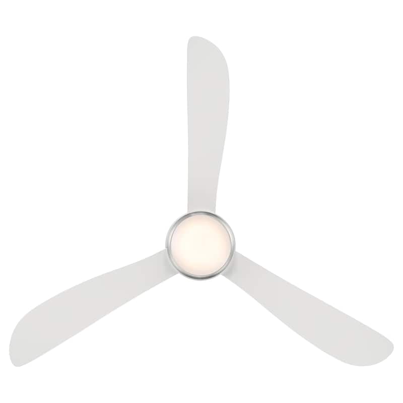 Corona 3-Blade Smart FlushMount Ceiling Fan 54in 3000K LED & Remote - N/A