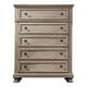 preview thumbnail 9 of 10, Nahkohe Transitional Grey Wood 3-Piece Storage Sleigh Bedroom Set with USB by Furniture of America