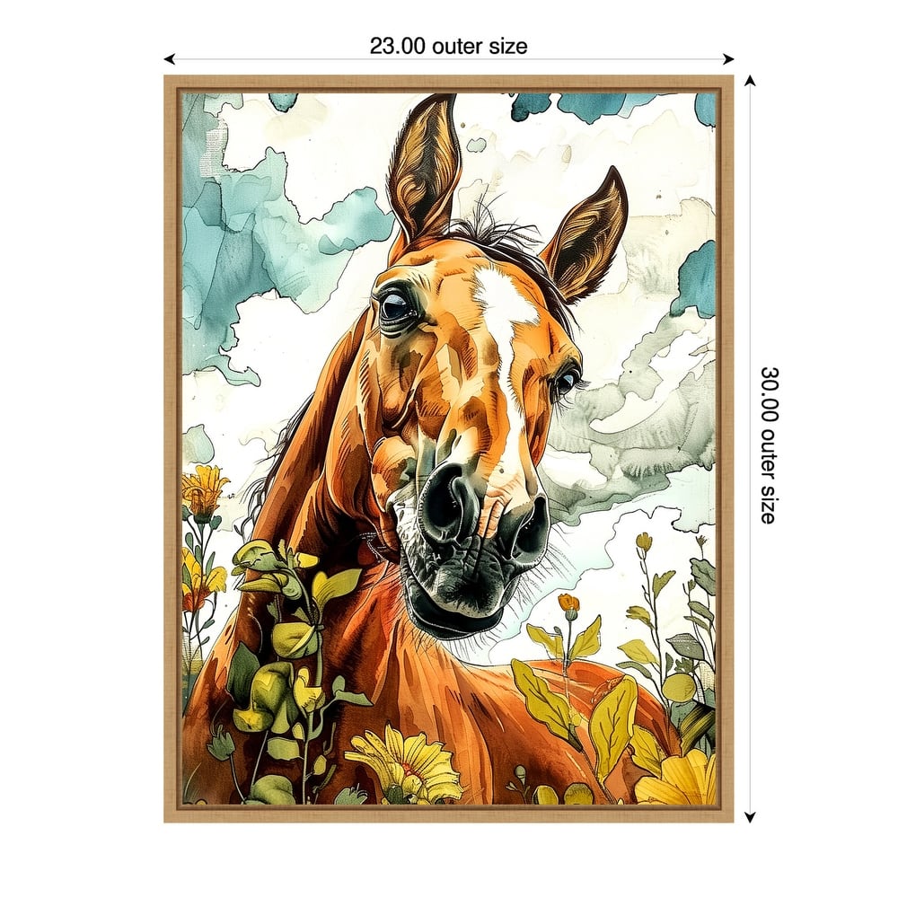 Horse Sky by Justyna Jaszke Framed Canvas Wall Art