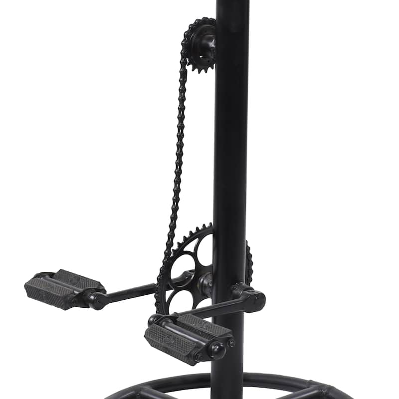 Metal Bike Counter Stool with Pedals - Brown - Roche River Decor