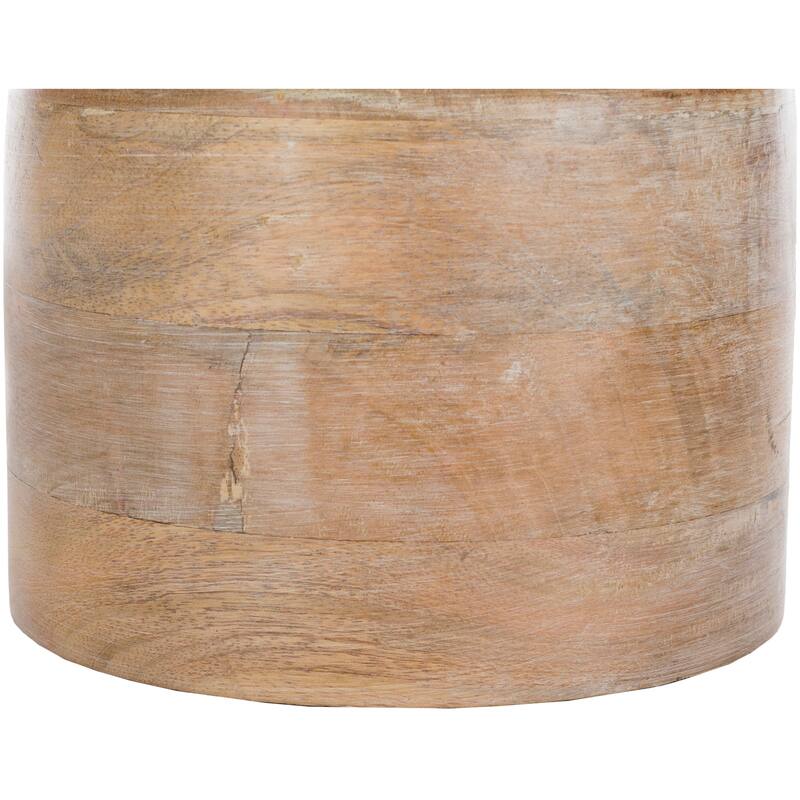 Rustic Ongar Table Lamp with Natural Finish Wood/Metal Base
