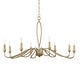 preview thumbnail 3 of 10, Uttermost Corella 8 Light Chandelier - 40"W x 40"D x 23"H