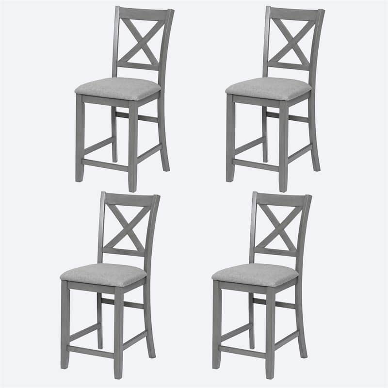 Counter Height Chairs set for 4 - Grey